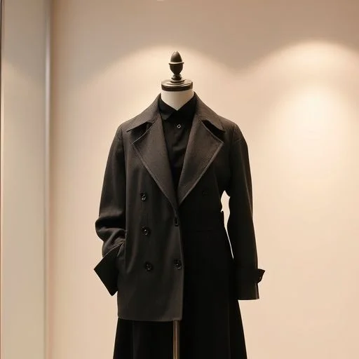 Sculptural gown with architectural pleats